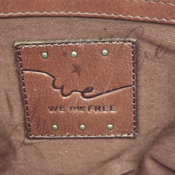 FREE PEOPLE We The Free Silvie Studded Sling Bag In Cognac NWT - Picture 14 of 15